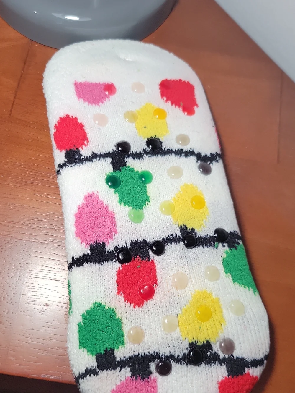 Mixit Cozy No Show Slipper Socks- Christmas Lights